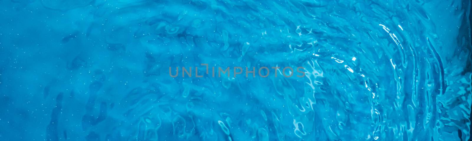 Blue water texture as abstract background, swimming pool and waves design by Anneleven