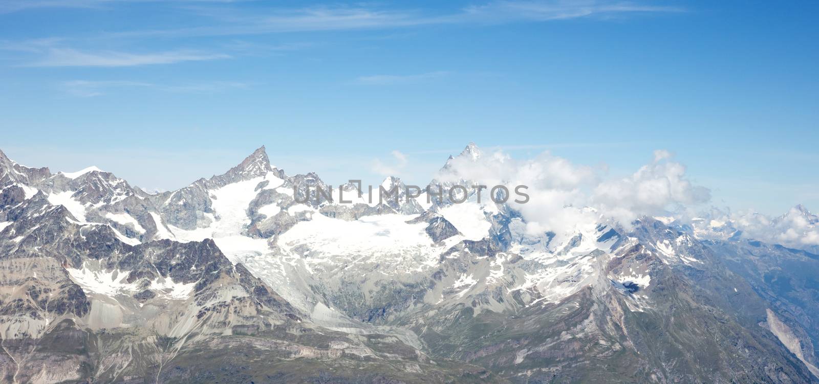 Amazing panorama from matterhorn glacier paradise by michaklootwijk