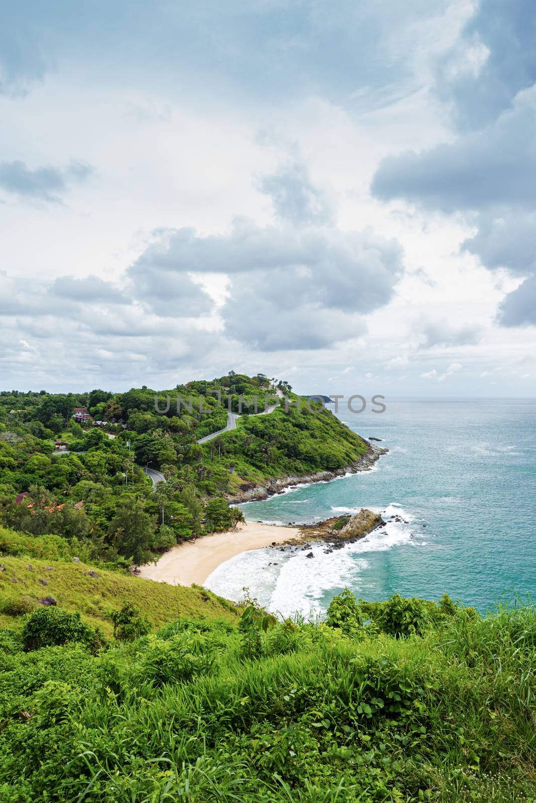 Tropical beach and island at Phuket Province, Thailand.