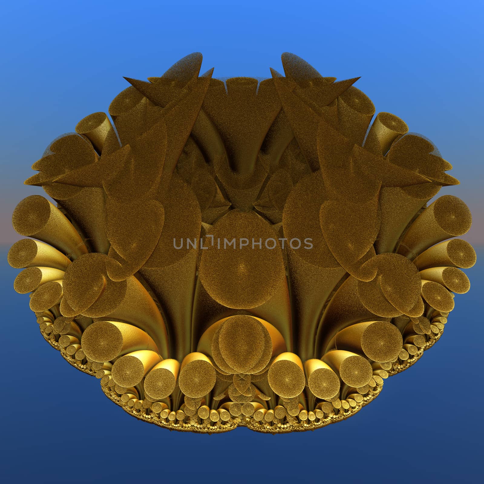 3D illustration of fractals calculated in the computer by Dr-Lange