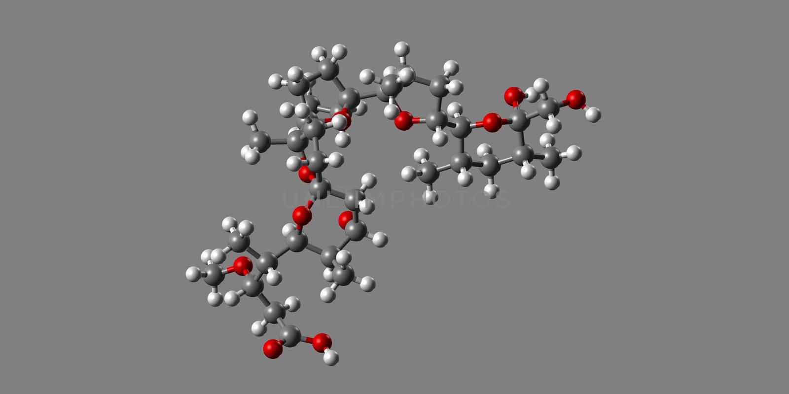 Genetic material molecular model with atoms by Dr-Lange