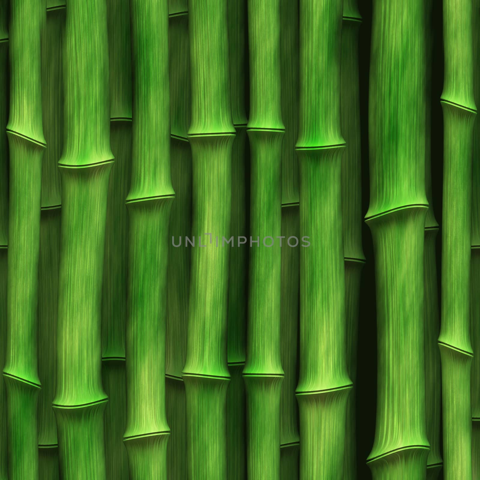 Green bamboo building material grows tightly vertically upwards by Mastak80