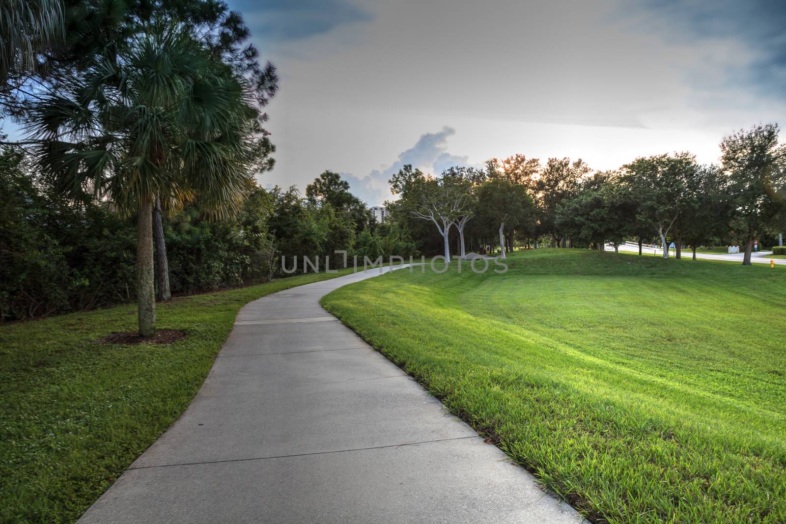 Conner Park path leads down to Delnor Wiggins Pass in Naples, Florida