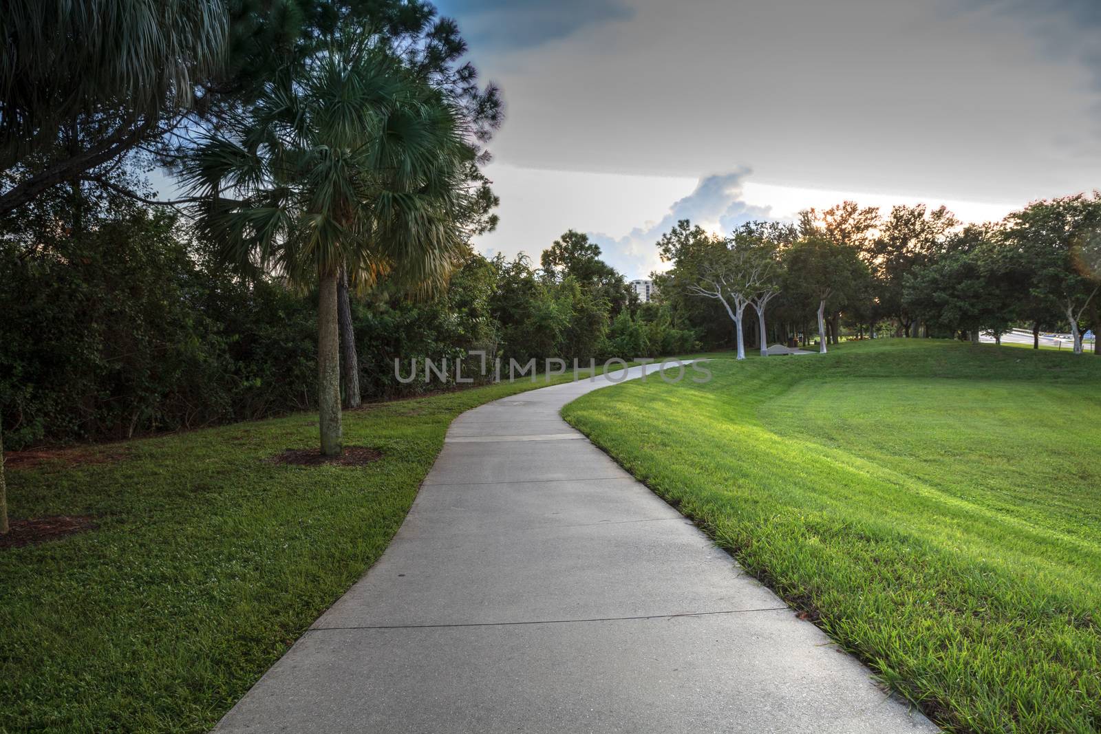 Conner Park path leads down to Delnor Wiggins Pass in Naples, Florida