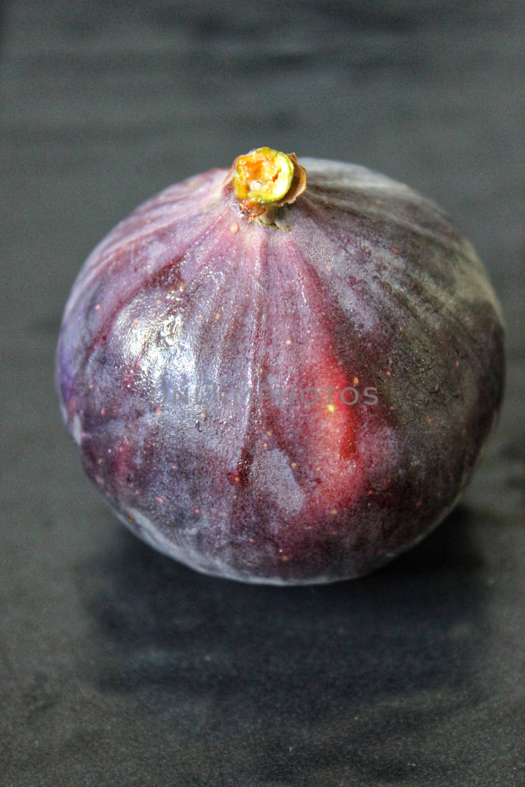 Large fresh figs close-up on dark .Texture or background