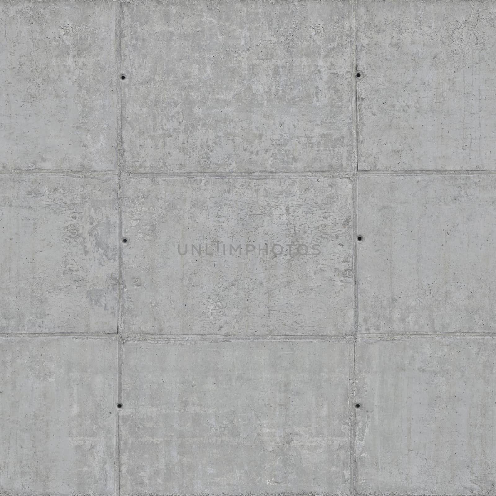 Concrete load-bearing wall with holes in the squares.Texture or background.