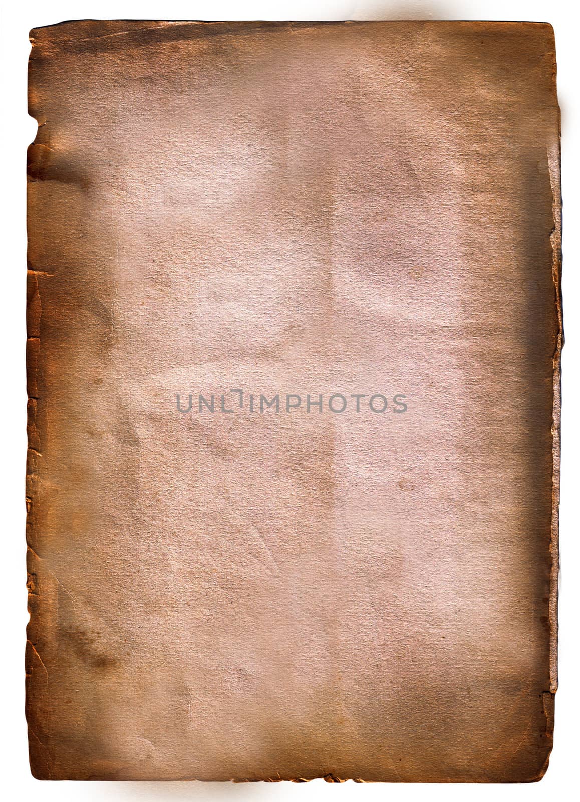 Time-aged paper with frayed and burnt edges.Texture or background