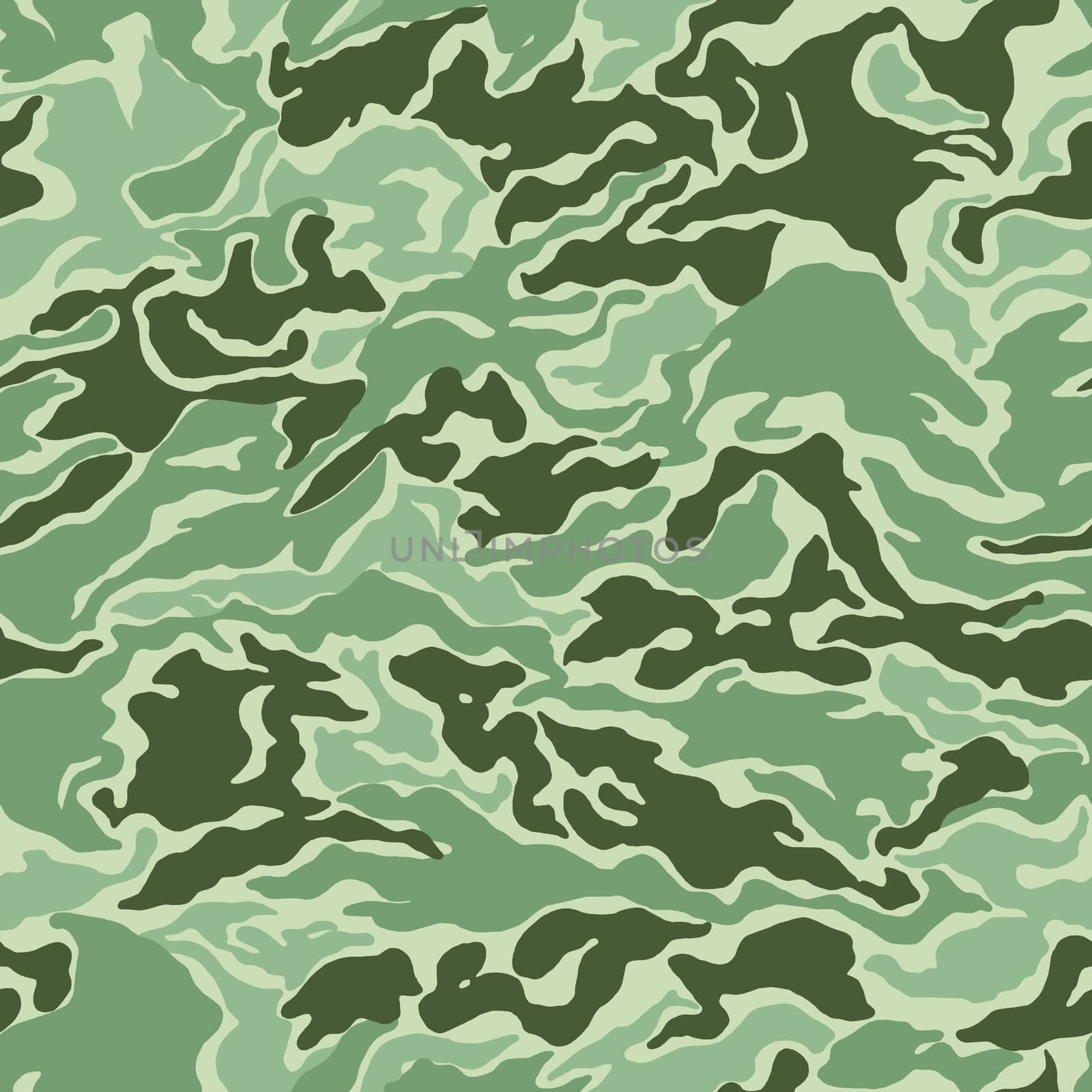 Camouflage military pattern in green.Texture or background by Mastak80