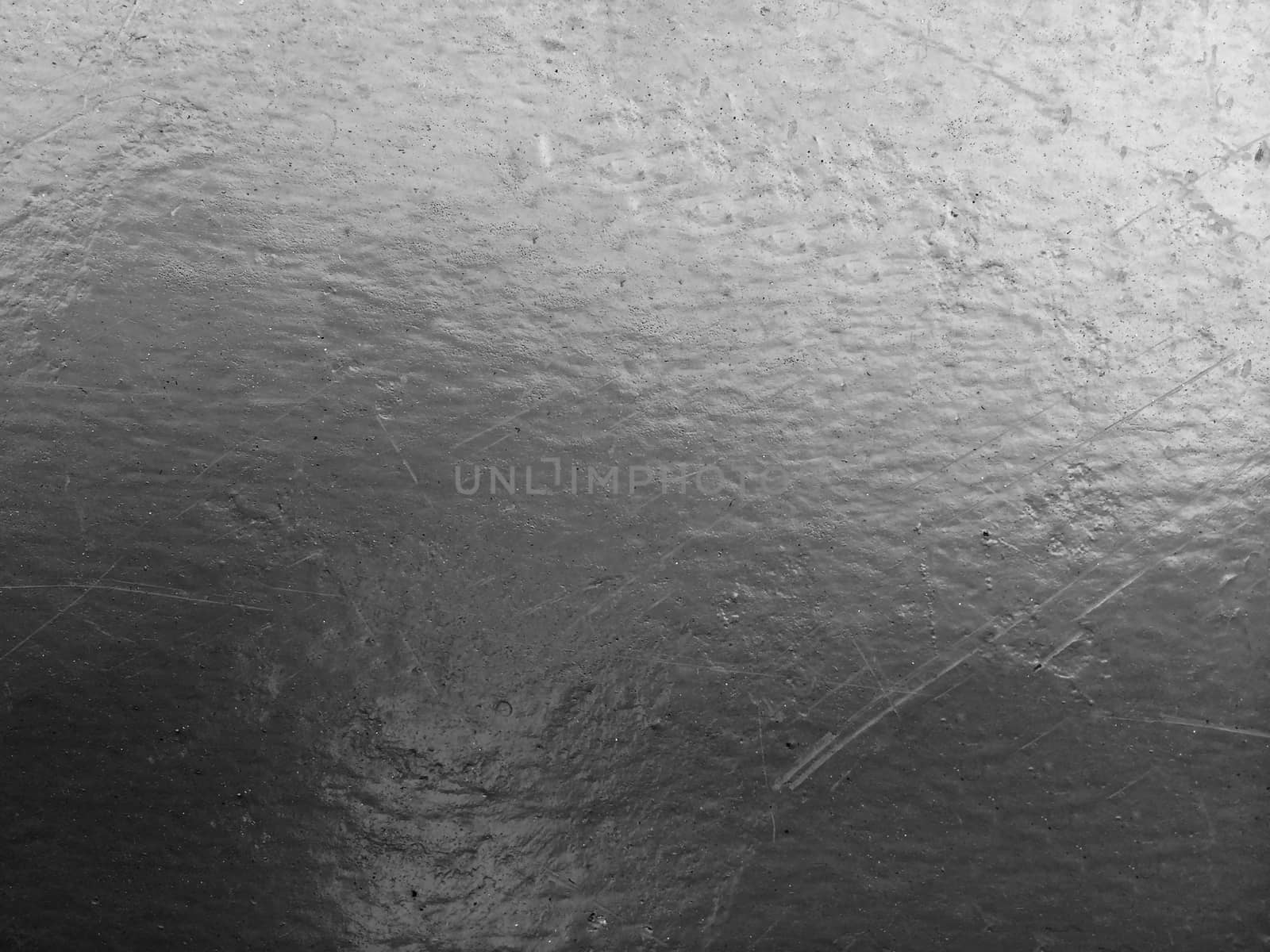 Rough curve surface of old concrete wall with old grey paint