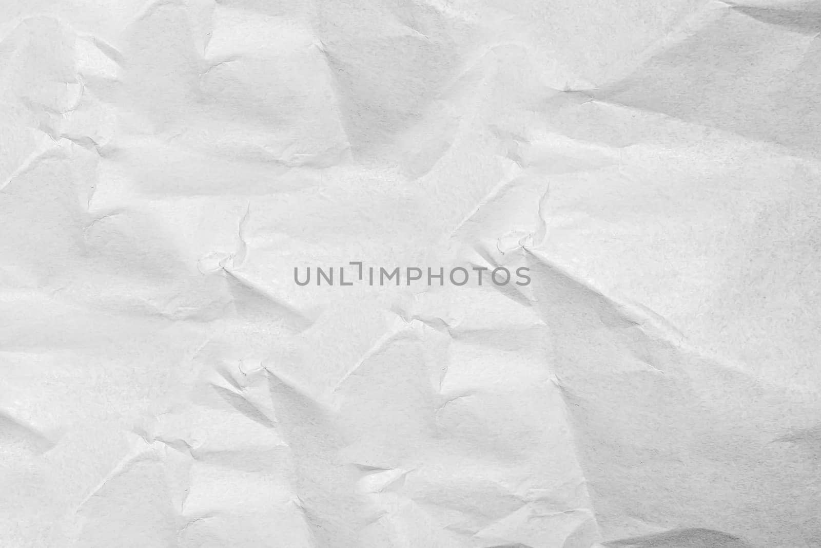 Background with white crumpled paper texture