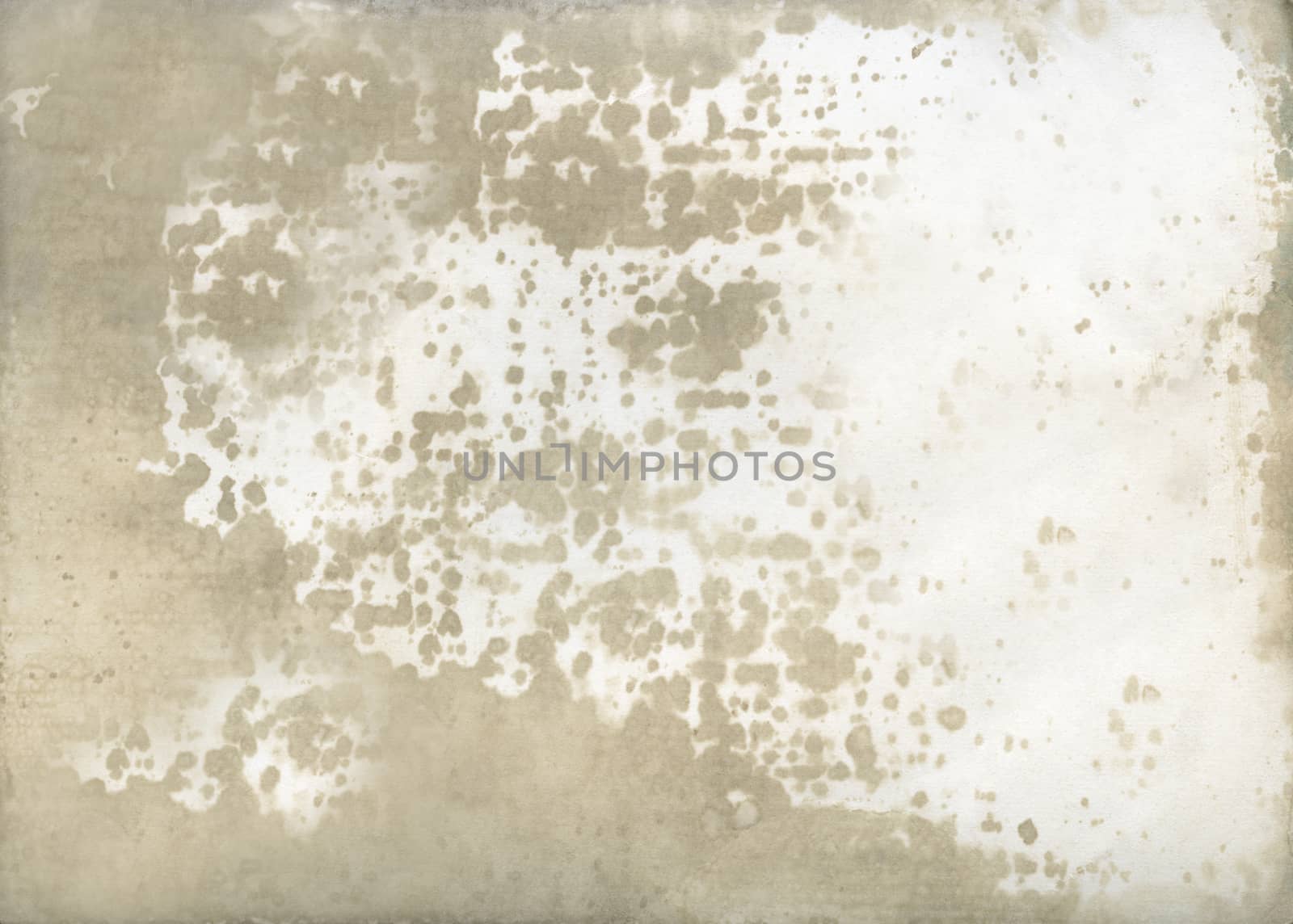 Time-aged beige paper with a moldy surface.Texture or background