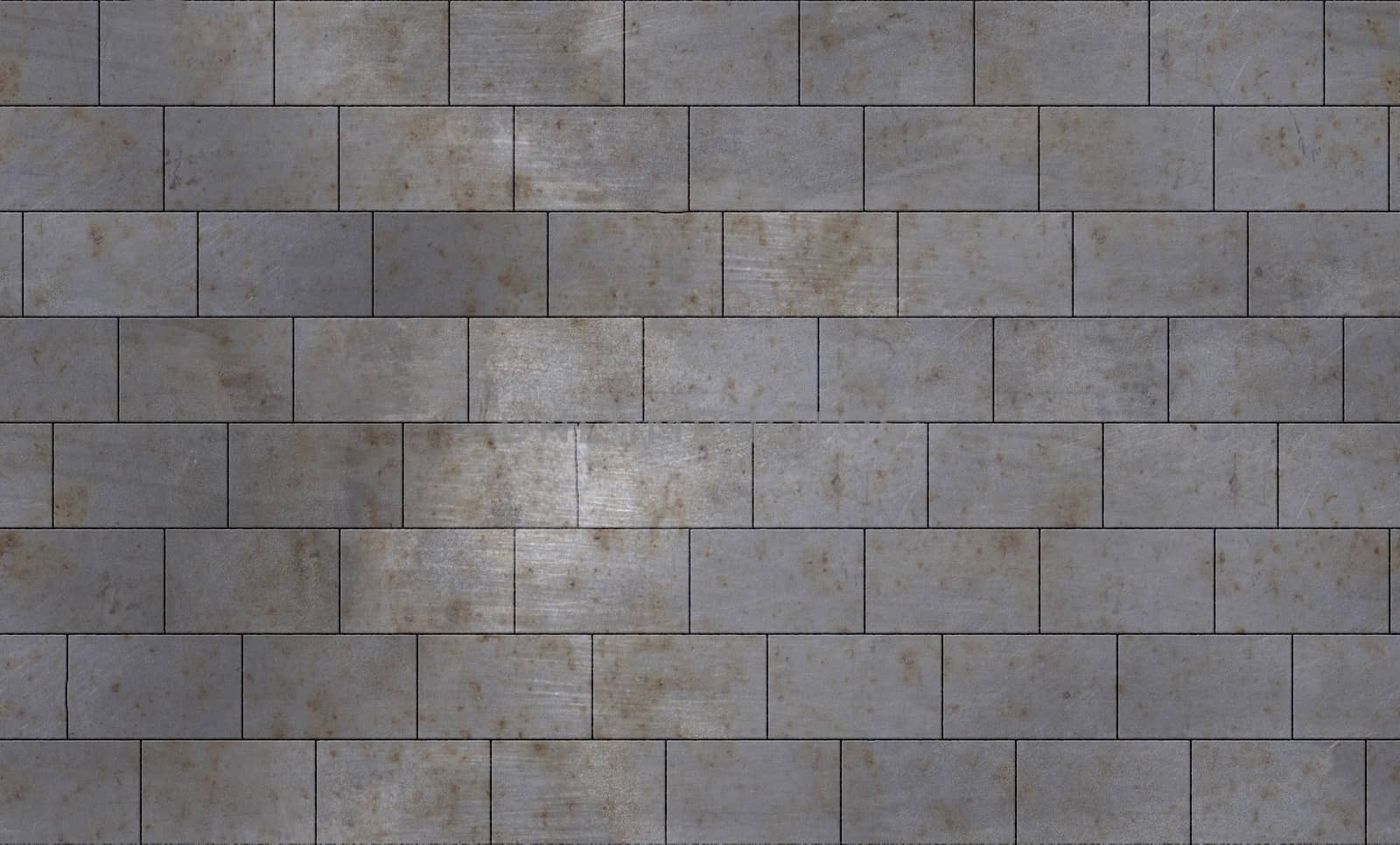The base is made of metal in the form of a brick wall . Background or texture