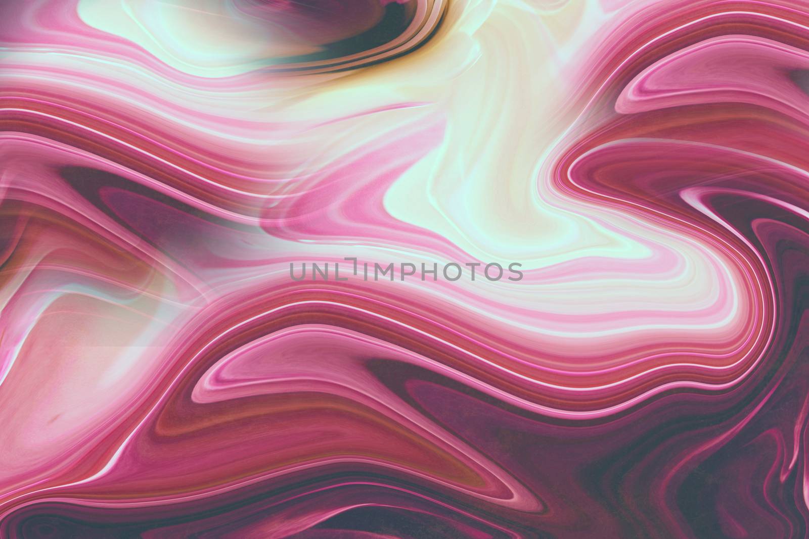 Abstract distorted background with multicolored curved stripes