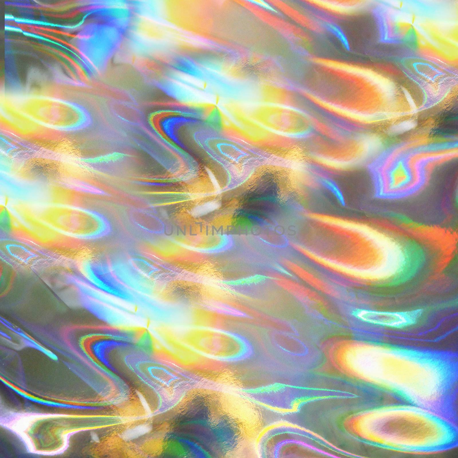 A multicolored, glowing hologram of curved lines.Texture or background