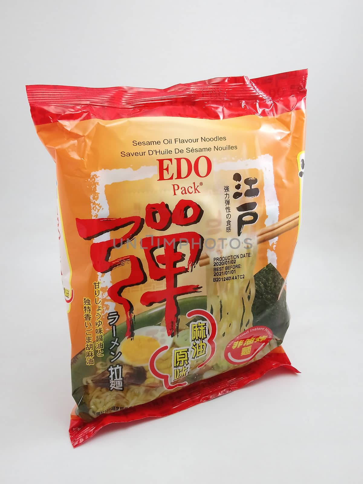 Edo pack Japanese ramen sesame oil flavor noodles in Manila, Phi by imwaltersy