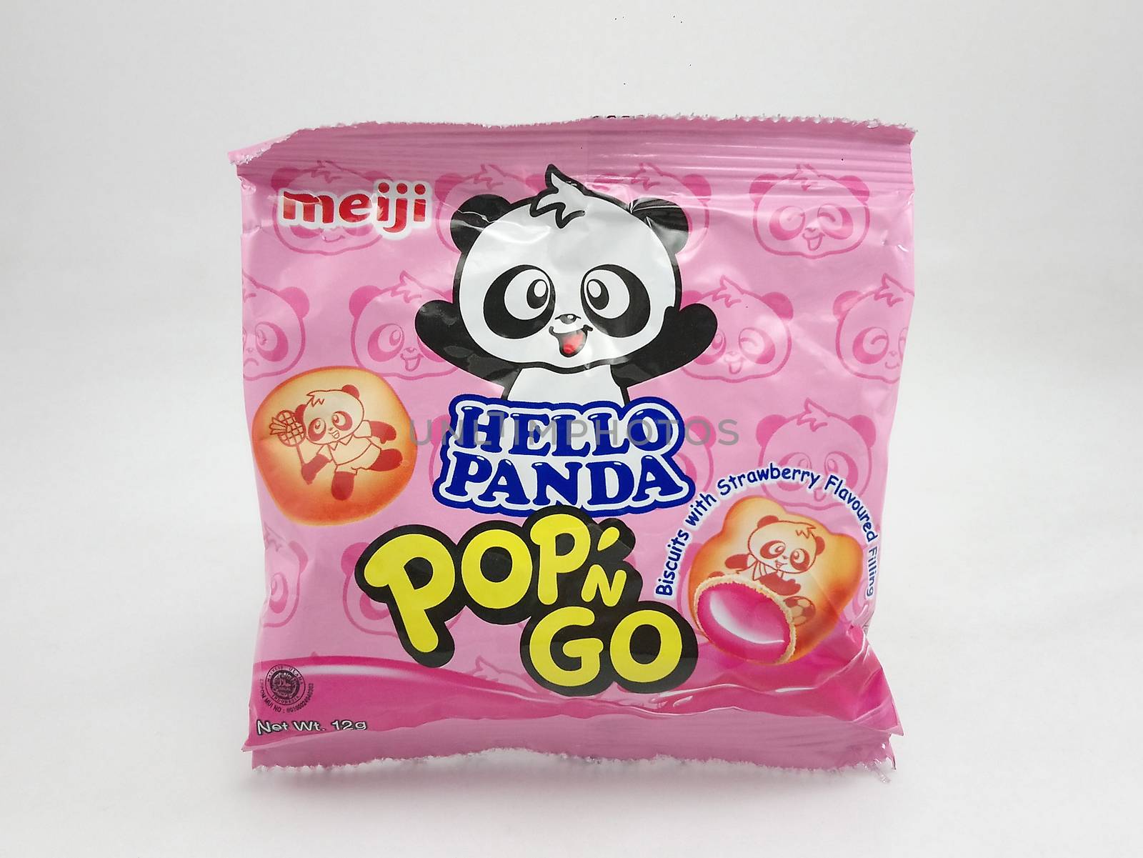 MANILA, PH - SEPT 22 - Meiji hello panda pop n go strawberry on September 22, 2020 in Manila, Philippines.