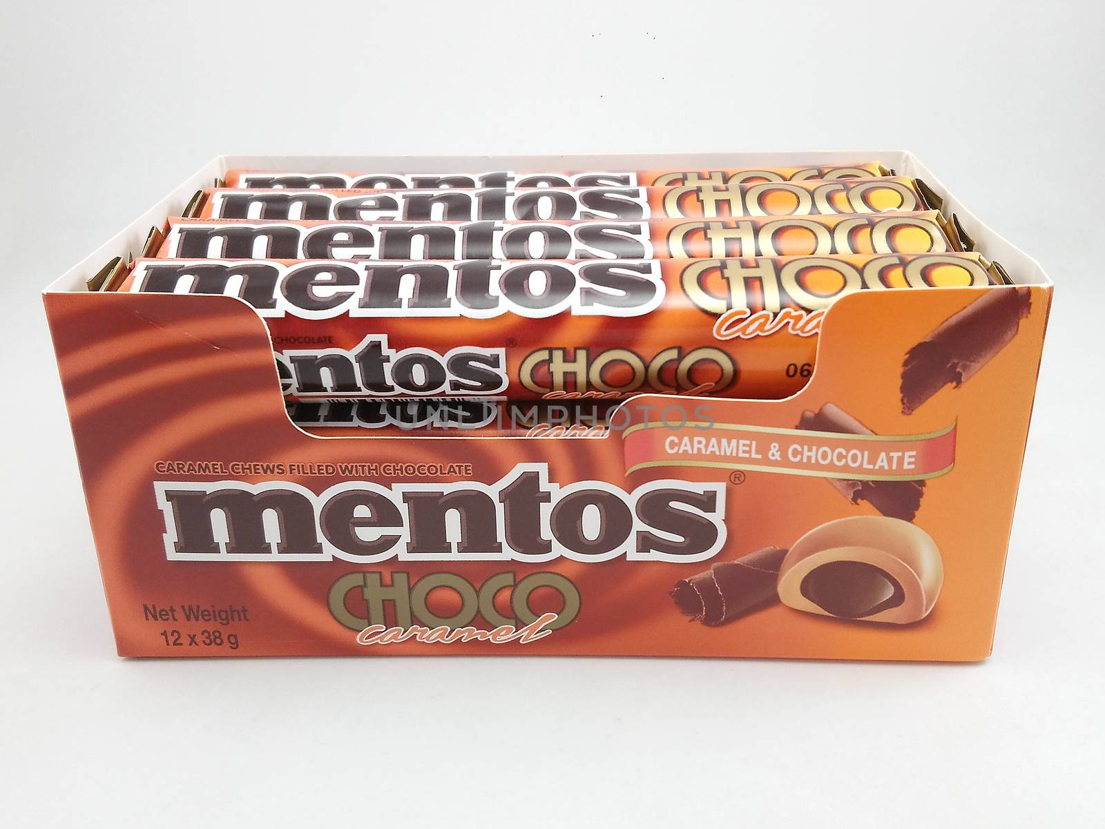 MANILA, PH - SEPT 22 - Mentos choco caramel on September 22, 2020 in Manila, Philippines.