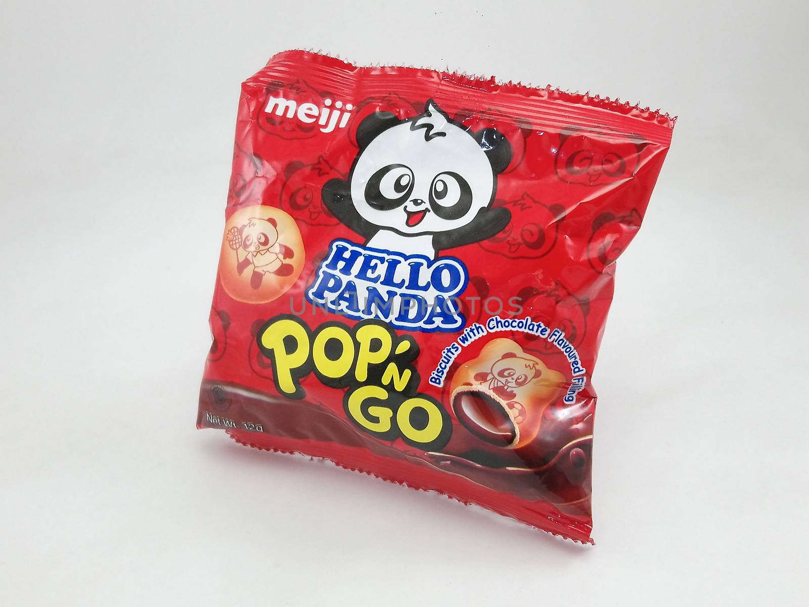 MANILA, PH - SEPT 22 - Meiji hello panda pop n go chocolate on September 22, 2020 in Manila, Philippines.