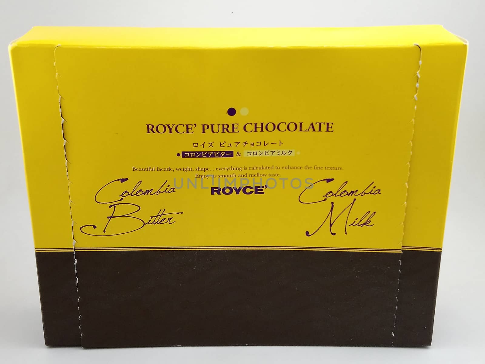 Royce pure chocolate Colombia bitter and milk in Manila, Philipp by imwaltersy