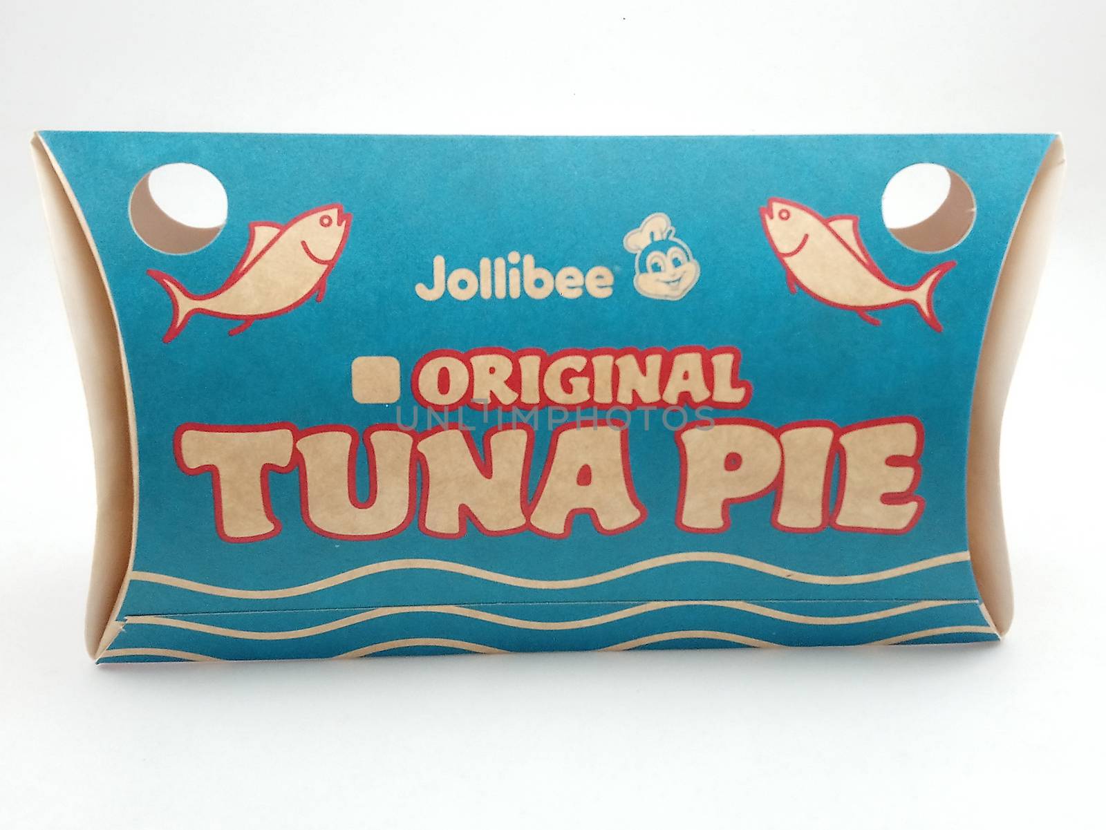 MANILA, PH - SEPT 22 - Jollibee original tuna pie on September 22, 2020 in Manila, Philippines.
