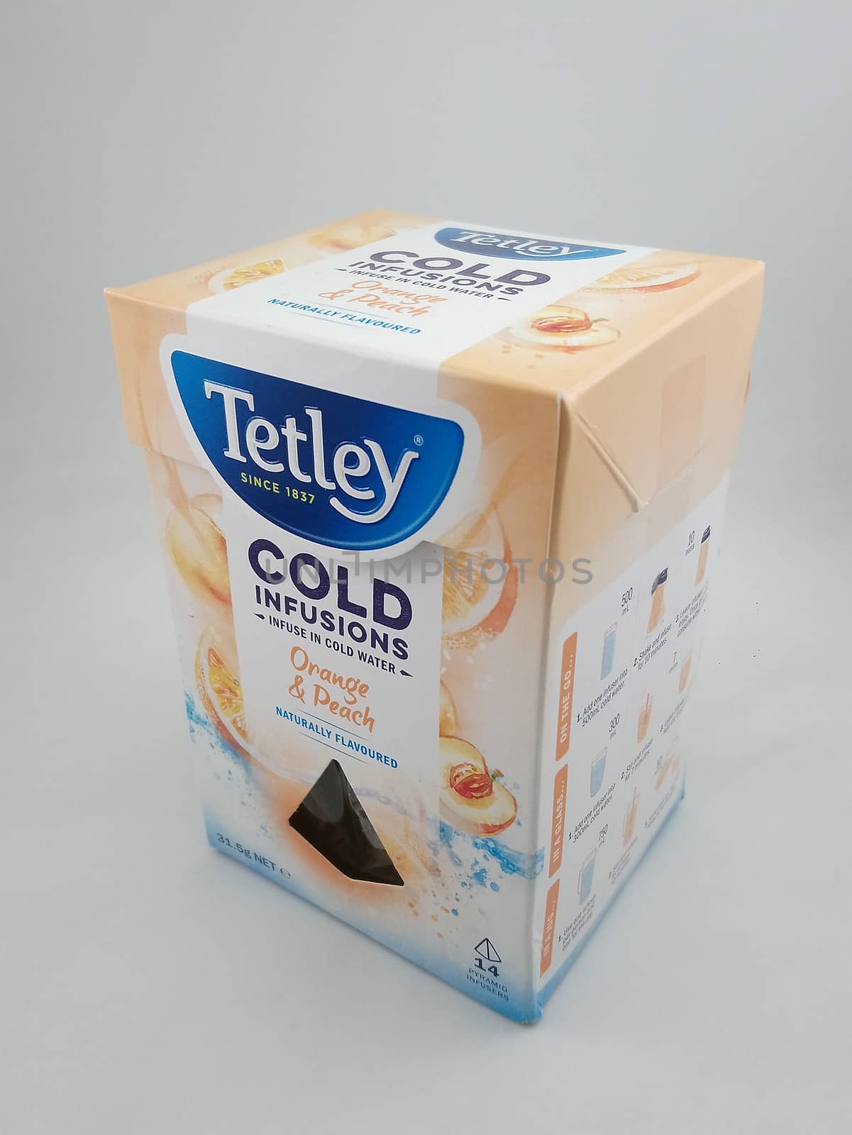 Tetley cold infusions orange and peach in Manila, Philippines by imwaltersy