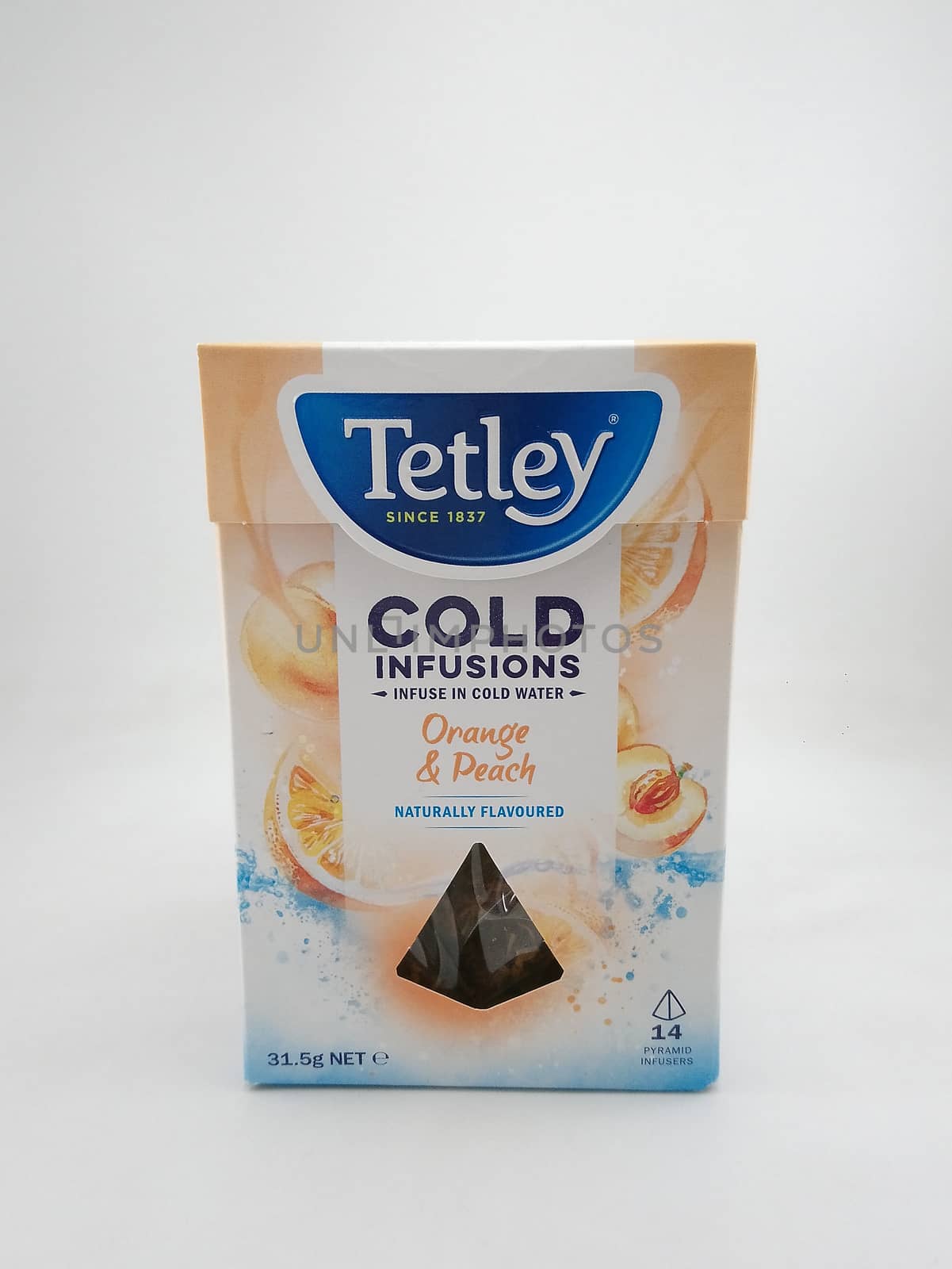 MANILA, PH - SEPT 22 - Tetley cold infusions orange and peach on September 22, 2020 in Manila, Philippines.