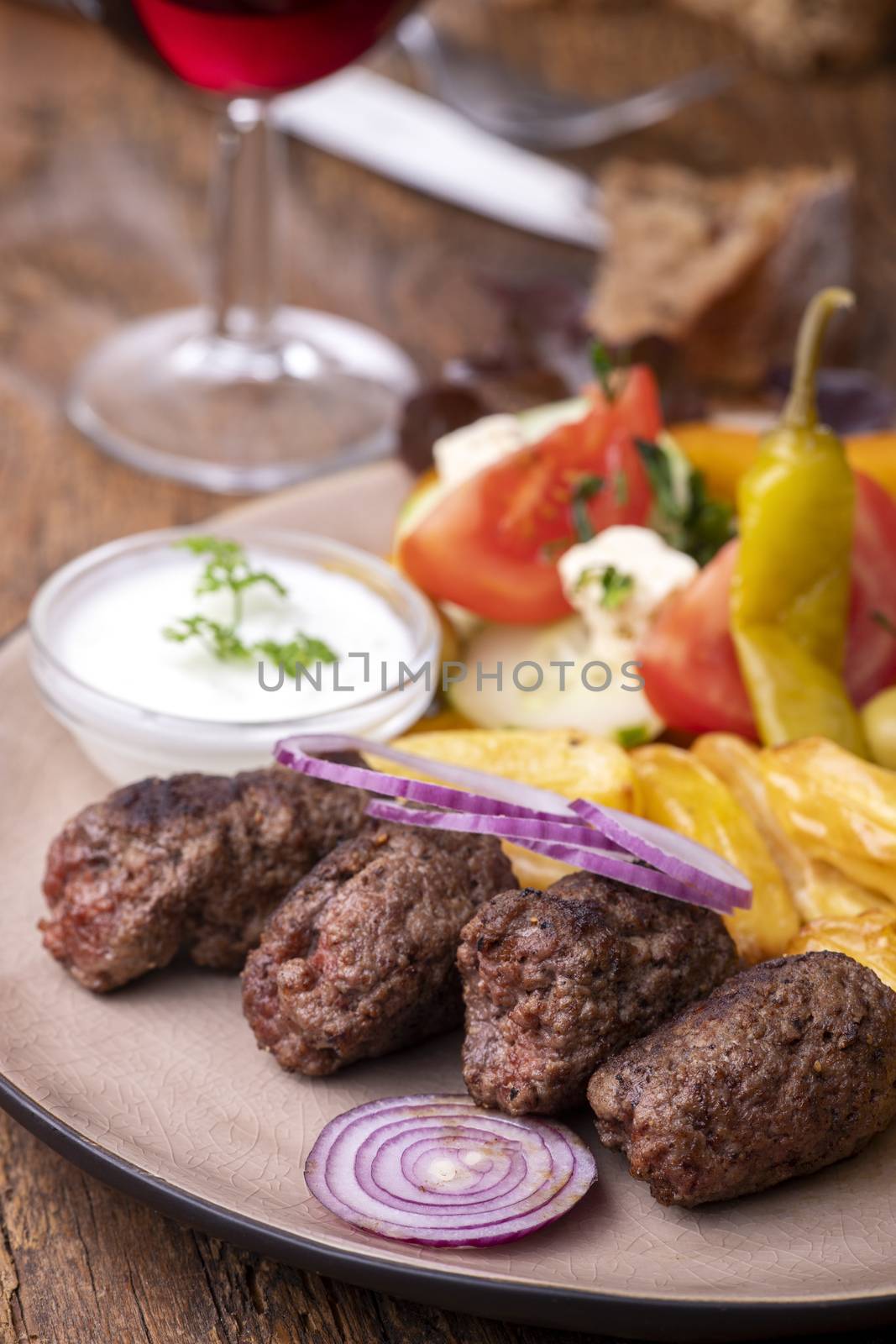 cevapcici on a plate by bernjuer