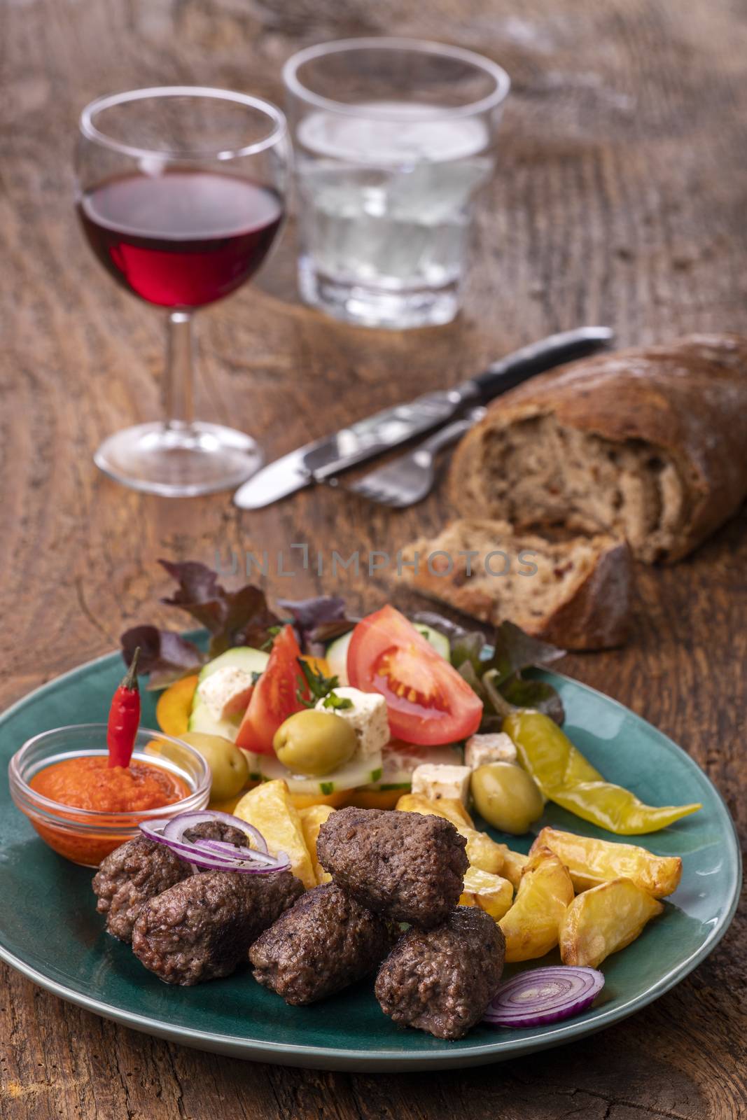 cevapcici on a plate by bernjuer