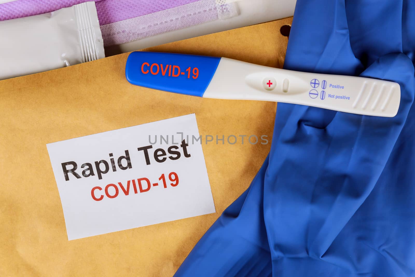Coronavirus epidemic in is rapidly progressing COVID-19 test express with a drop of blood