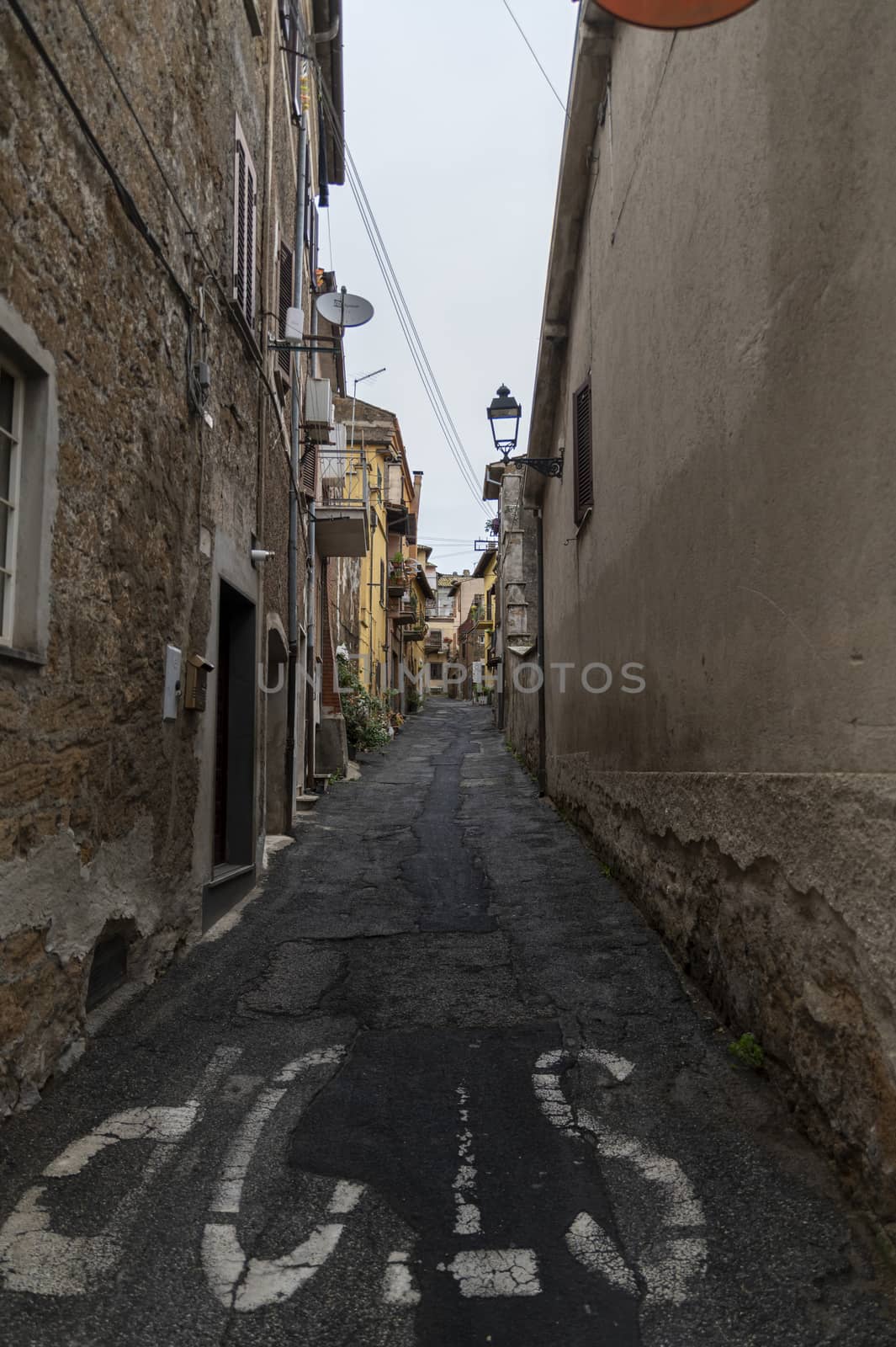 nepi,italy september 26 2020:architecture of alleys and buildings in the town of Nepi