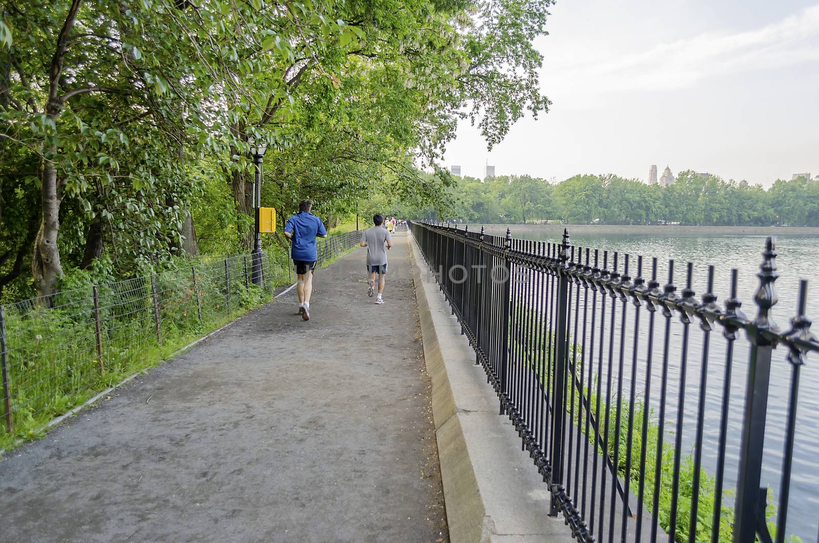 Typical path for Jogging in Central Park, New York City, USA
