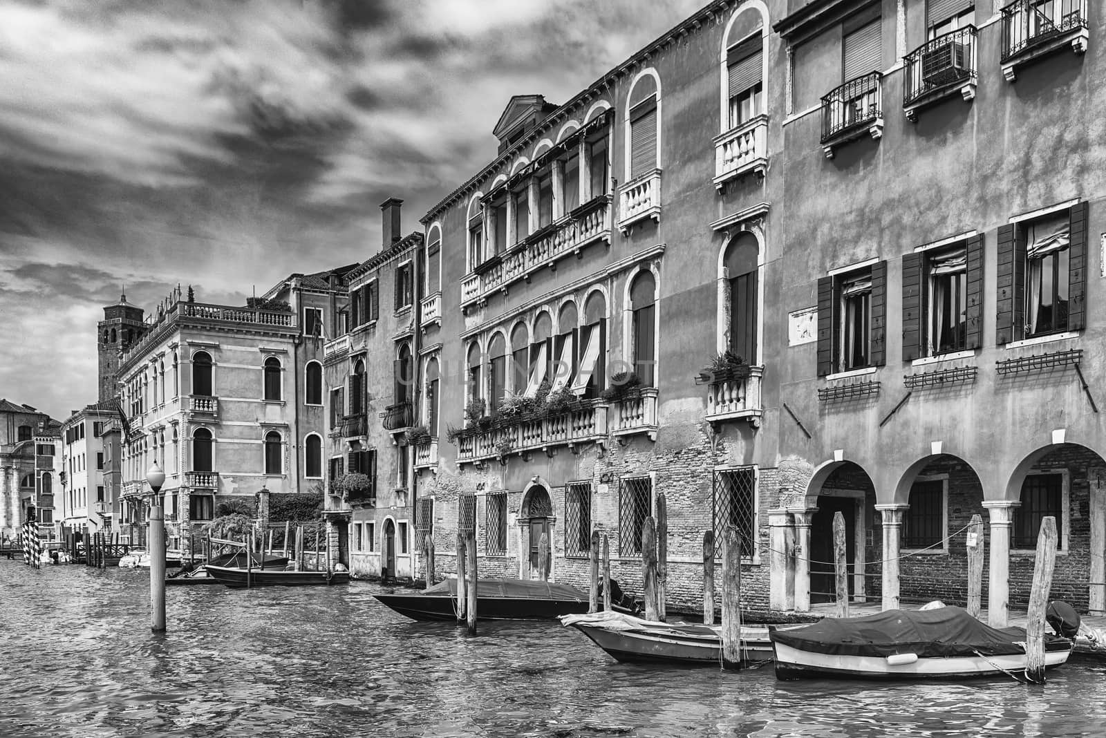 Scenic architecture along the Grand Canal in Venice, Italy by marcorubino