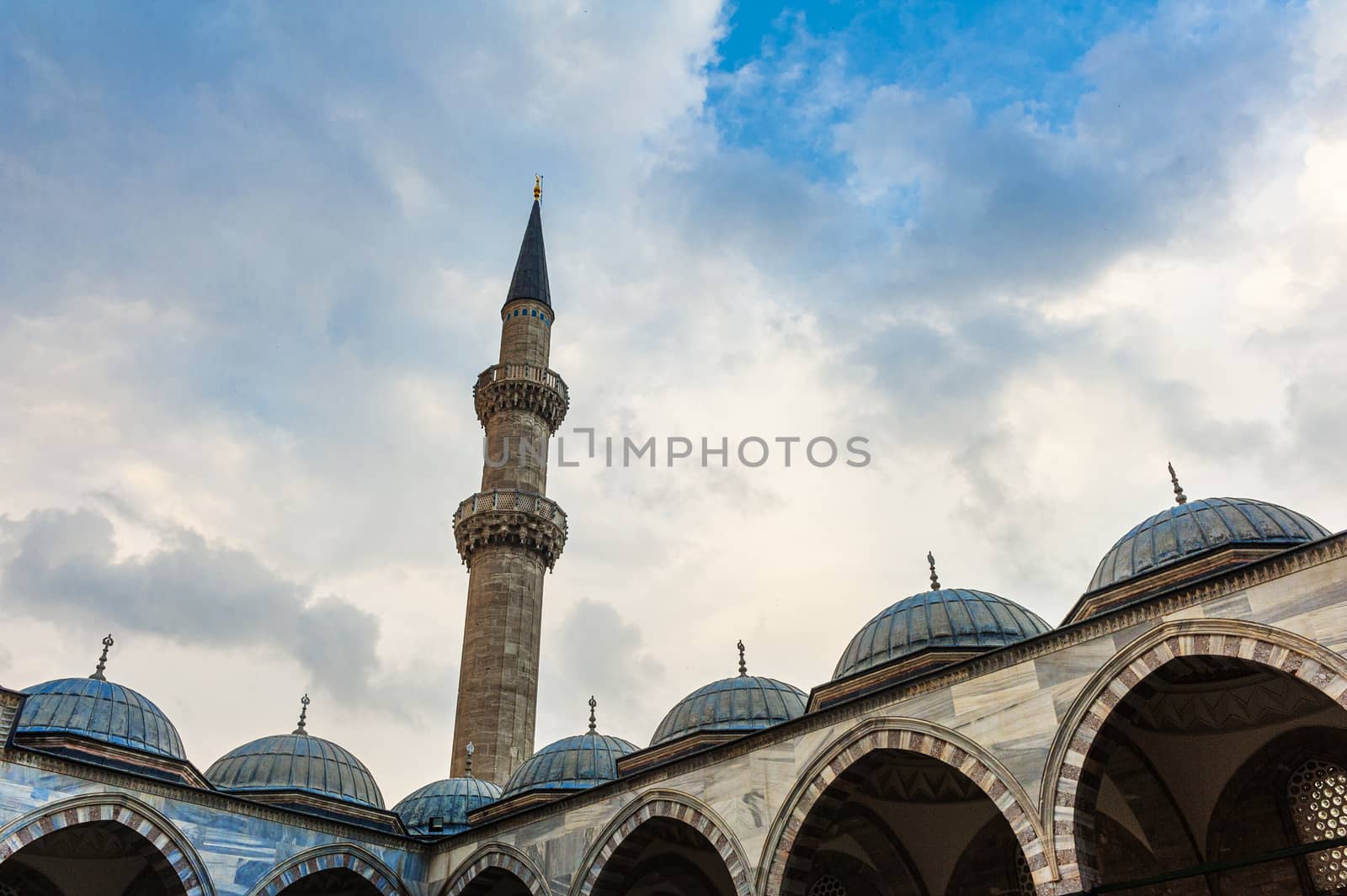 Suleymaniye Mosque after the sunset by fyletto
