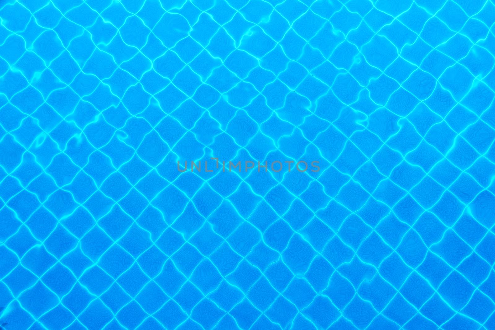 blur tile pattern under the pool