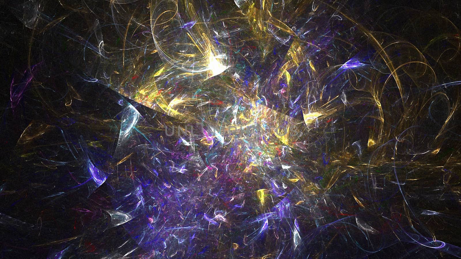 Prisma lights. Abstract pattern with shining swirls. 3D rendering