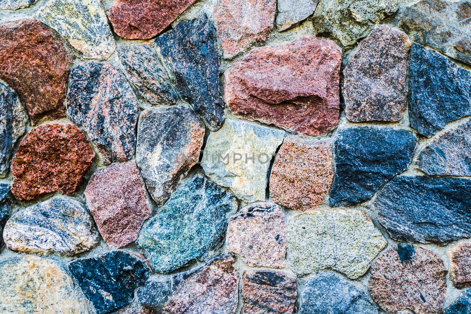 Rough Textured Old Stone Wall. Stone Wall Surface. Grunge Background by Tartezy