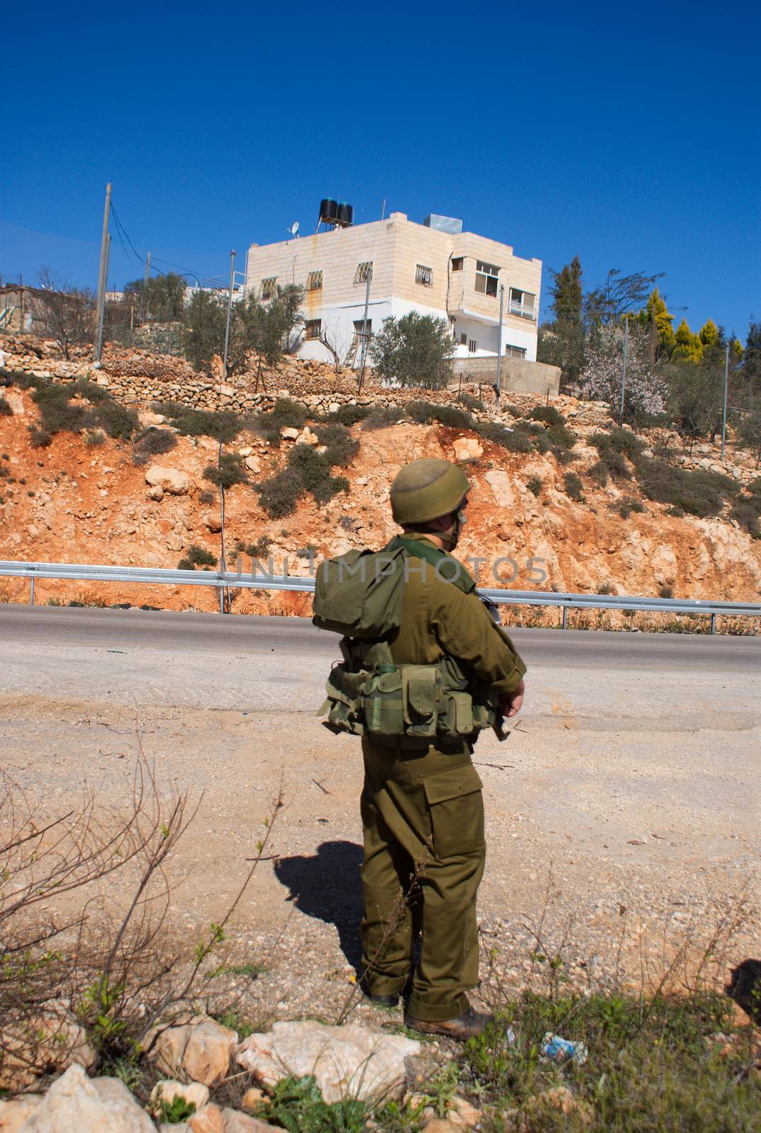 Israeli soldier patrol in West Bank fight with terrorist