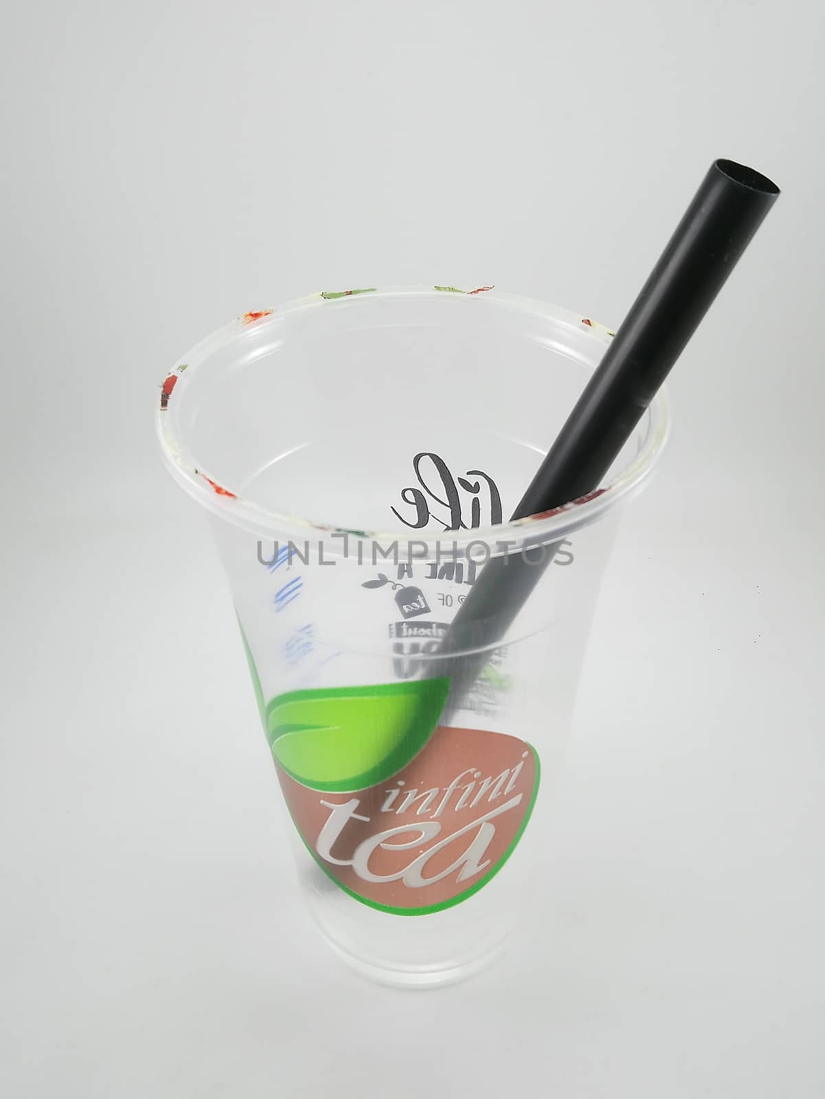 Infinitea drinking cup with straw in Manila, Philippines by imwaltersy