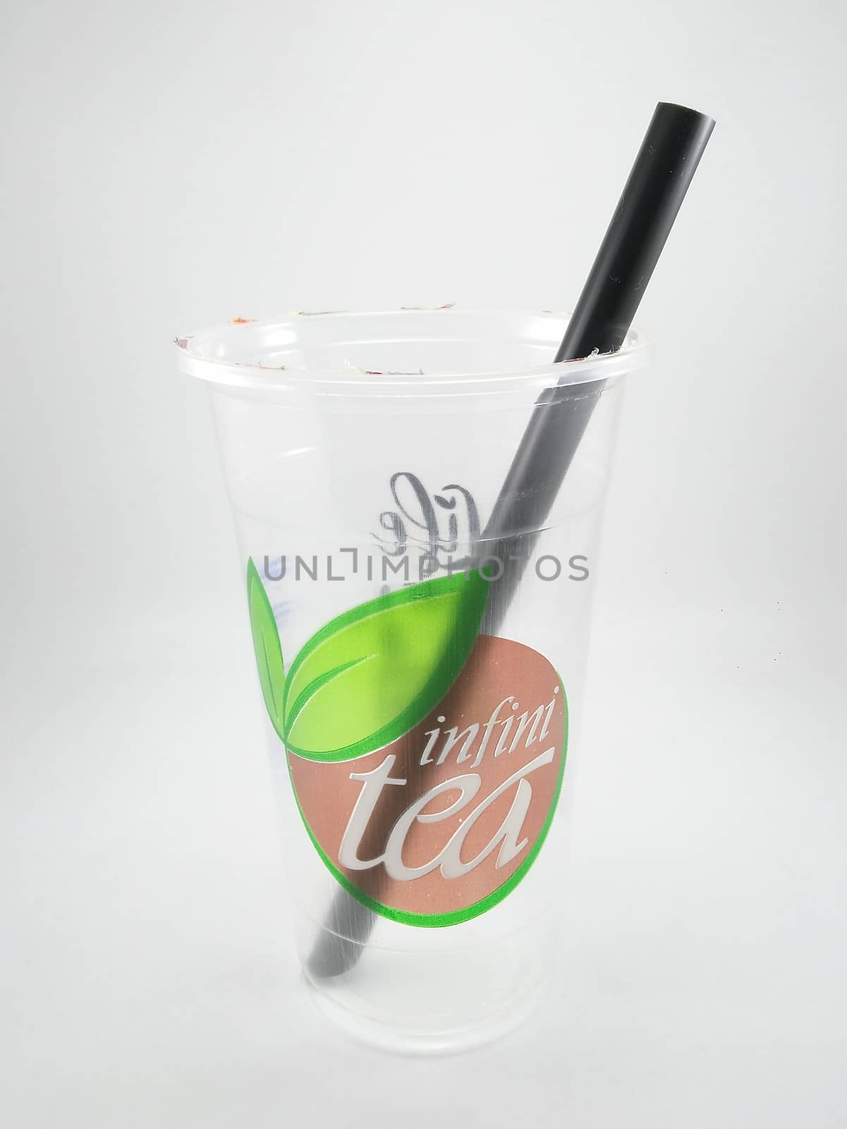 Infinitea drinking cup with straw in Manila, Philippines by imwaltersy