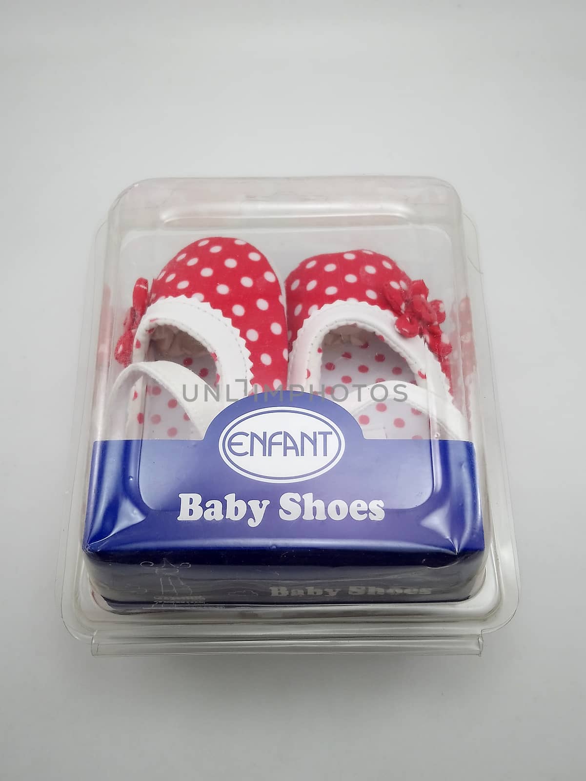 Enfant red polka dots baby shoes in Manila, Philippines by imwaltersy