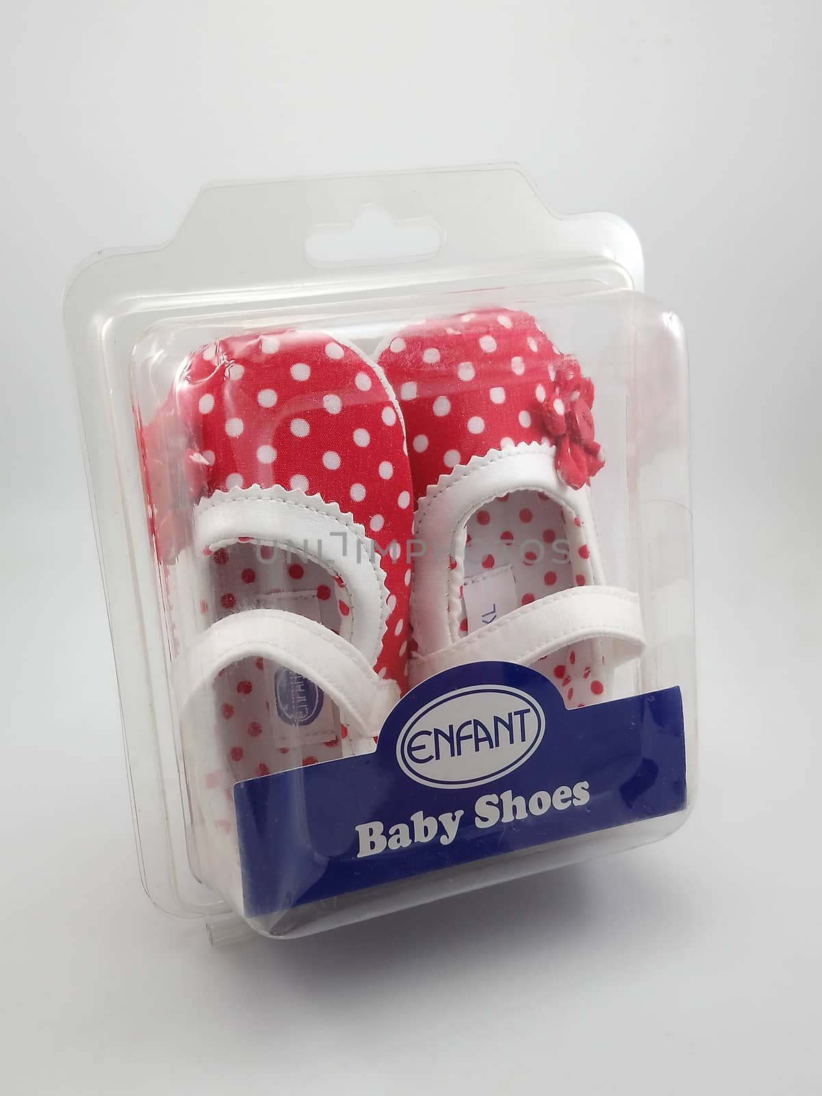 Enfant red polka dots baby shoes in Manila, Philippines by imwaltersy