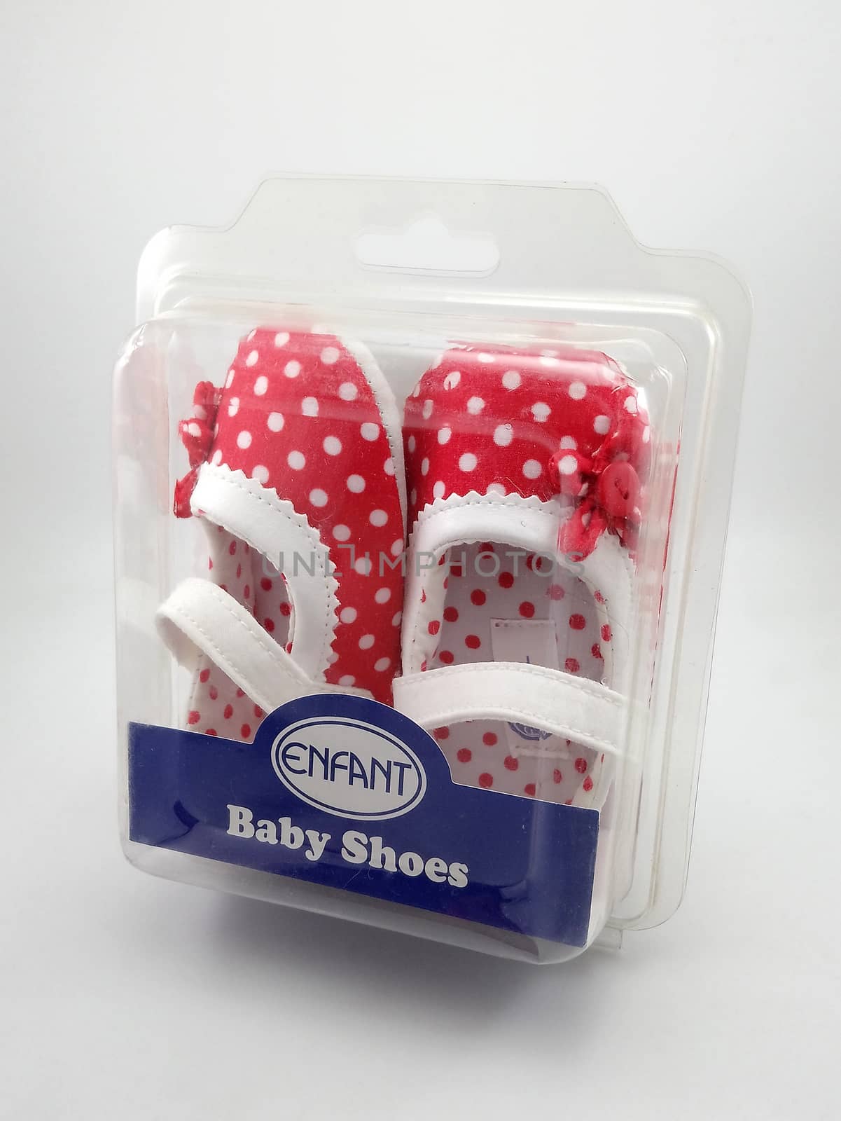 Enfant red polka dots baby shoes in Manila, Philippines by imwaltersy