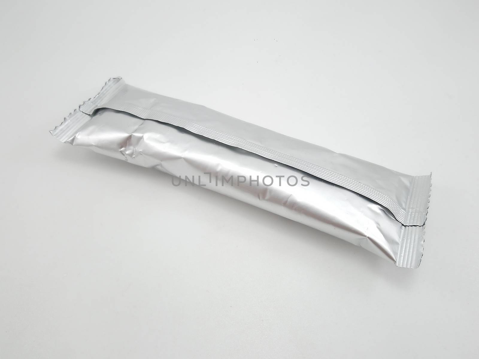 Coffee silver foil sachet use to pack powder contents