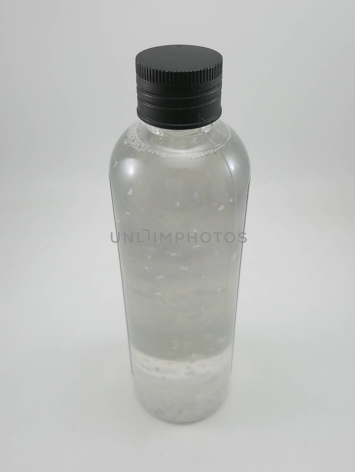 Extra virgin coconut oil placed in clear transparent plastic bottle product of the Philippines