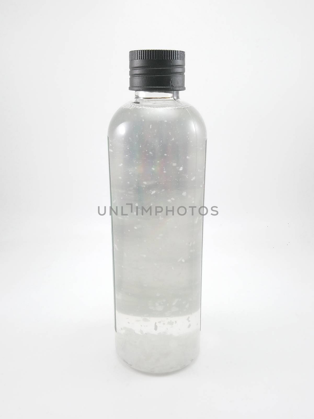 Extra virgin coconut oil placed in clear transparent plastic bottle product of the Philippines