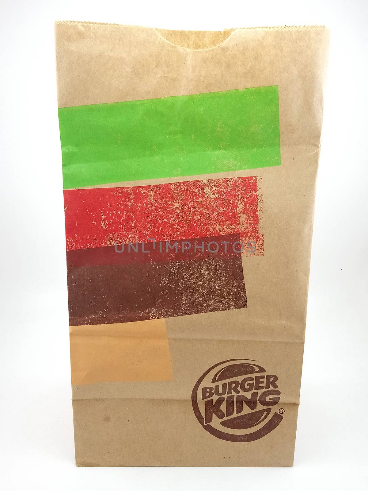 MANILA, PH - SEPT 24 - Burger King brown paper bag on September 24, 2020 in Manila, Philippines.