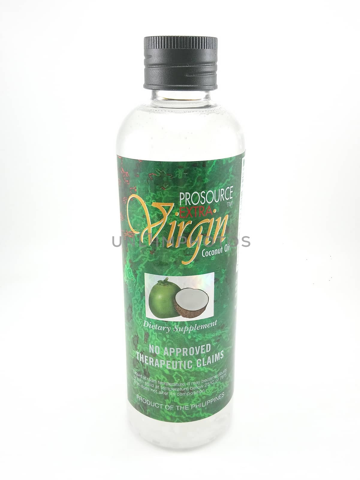 MANILA, PH - SEPT 24 - Prosource extra virgin coconut oil bottle on September 24, 2020 in Manila, Philippines.