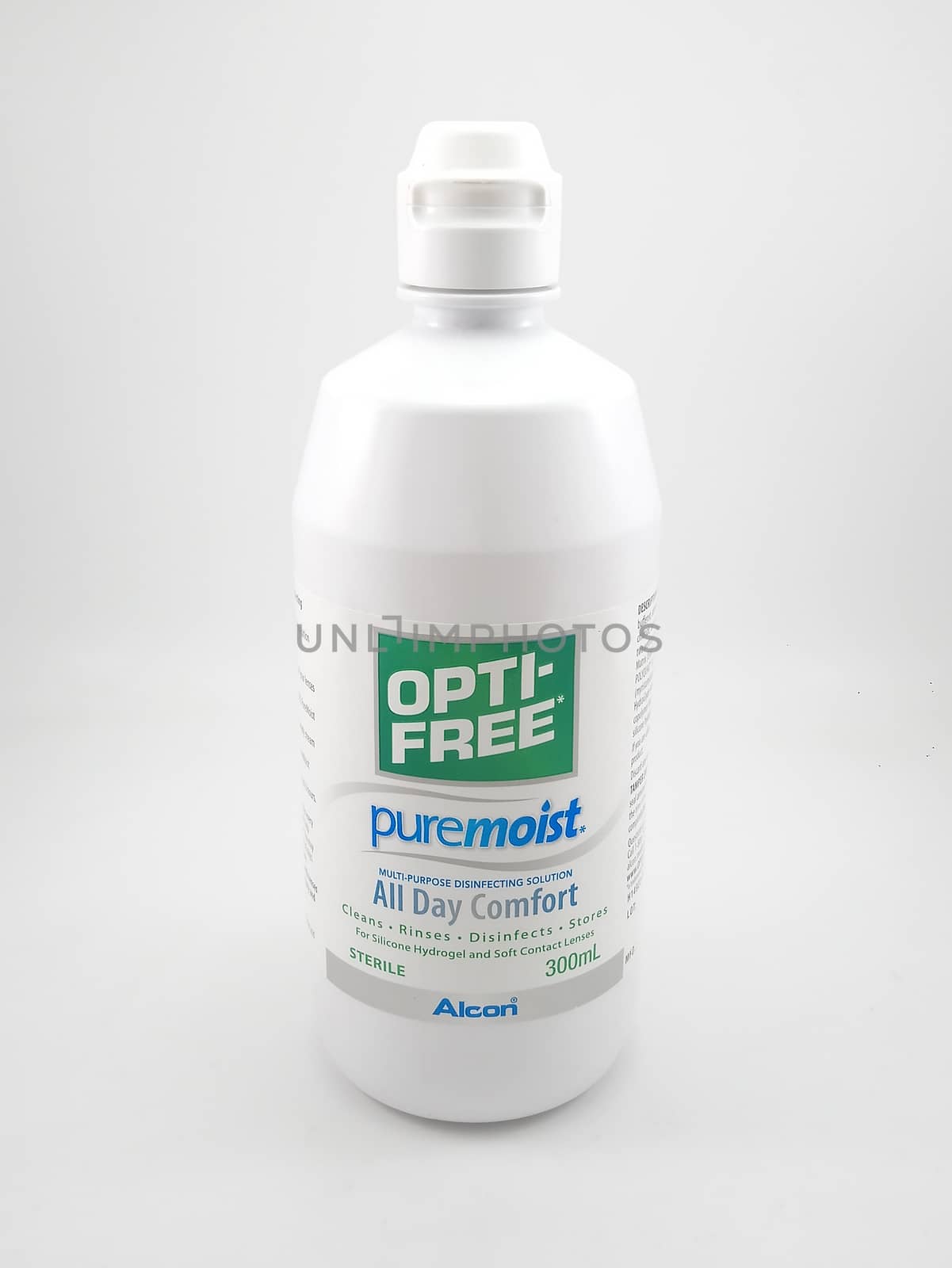 MANILA, PH - SEPT 24 - Optifree pure moist multi purpose disinfecting solution for contact lens on September 24, 2020 in Manila, Philippines.