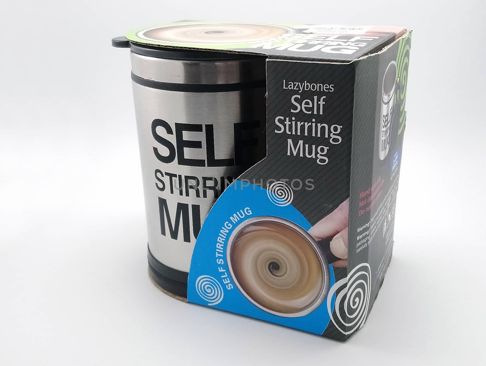 Self stirring mug box in Manila, Philippines by imwaltersy