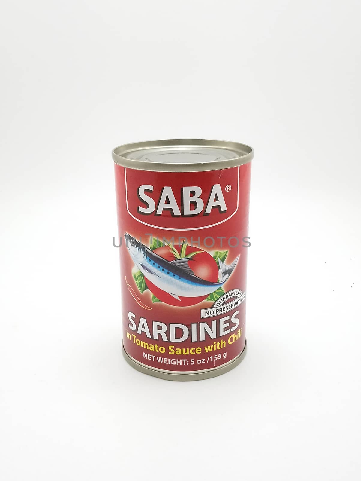 Saba sardines in tomato sauce with chili in Manila, Philippines by imwaltersy